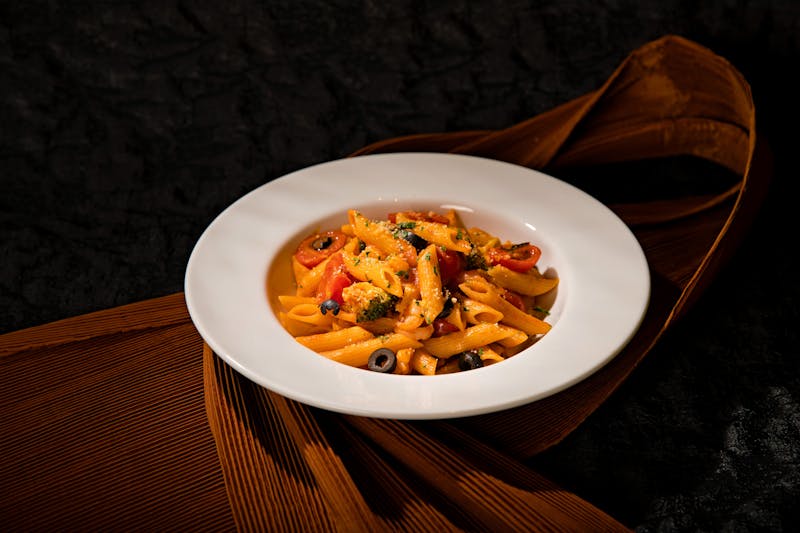 Creamy Penne Alfredo pasta