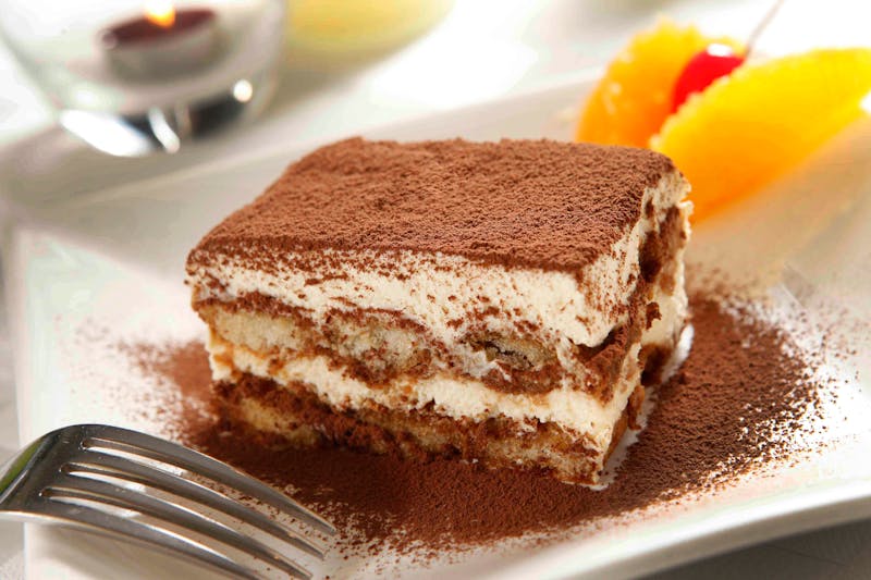 Classic tiramisu dessert with espresso