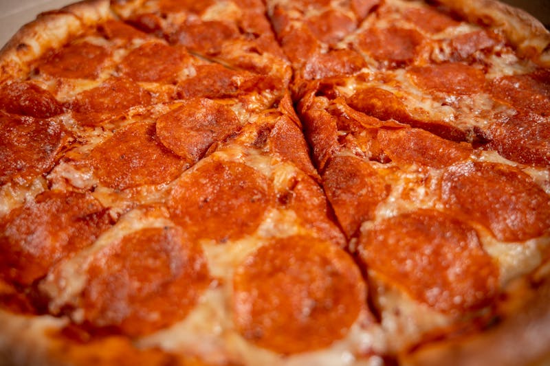 Pepperoni Supreme pizza loaded with toppings